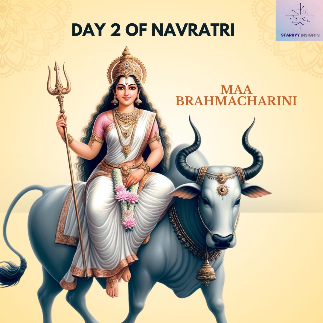 "Powerful Second Day of Navratri: Worship Maa Brahmacharini"