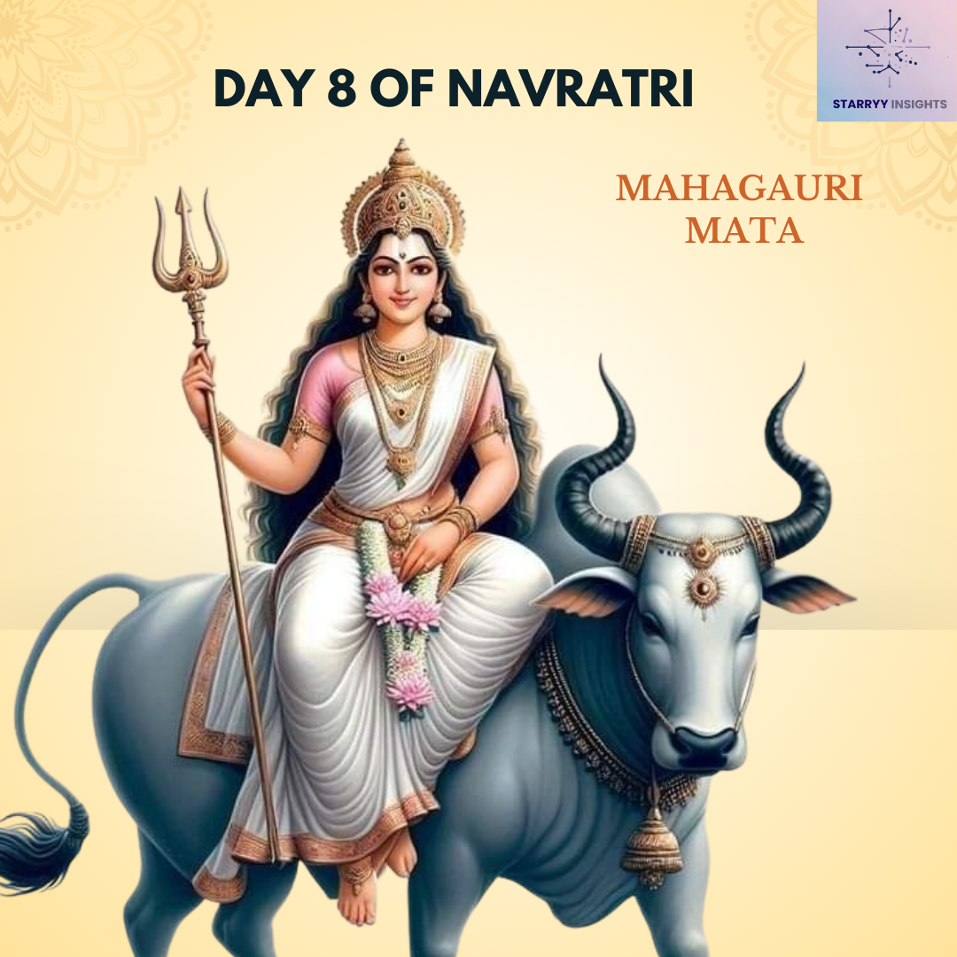 "Powerful 8th Day of Navratri: Blessings of Maa Mahagauri"