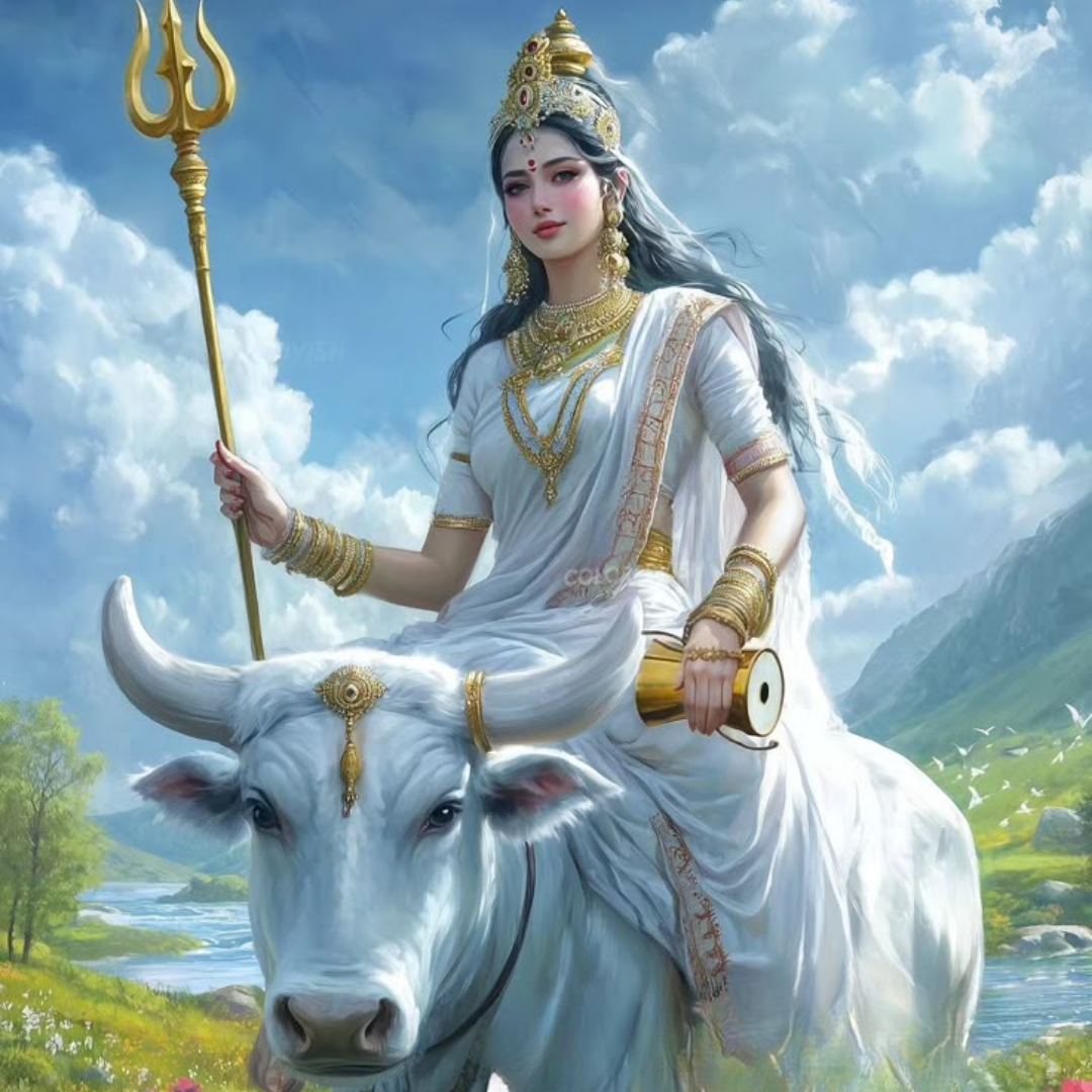 "Powerful 8th Day of Navratri: Blessings of Maa Mahagauri"