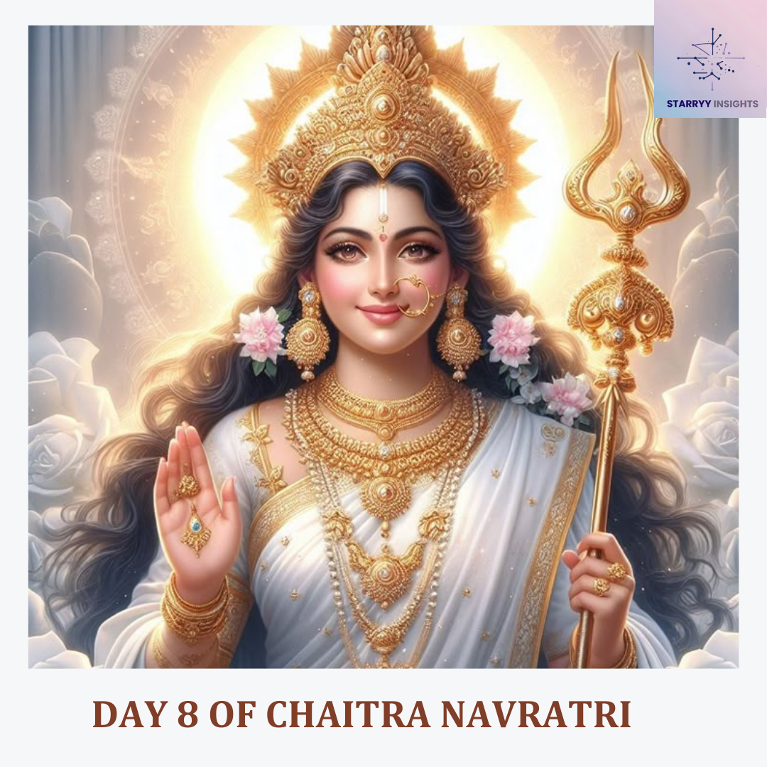"Powerful 8th Day of Navratri: Blessings of Maa Mahagauri"